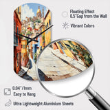 Colorful Mexico Colorful Guanajuato Fauvism - Asymmetric Metal Wall Clock