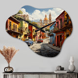 Mexico Mexican Fiesta City III - Asymmetric Metal Wall Clock