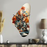 Colorful Mid Century Midcentury Dreams - Asymmetric Metal Wall Clock
