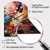 Mums Autumn Hues Showcases II - Asymmetric Metal Wall Clock