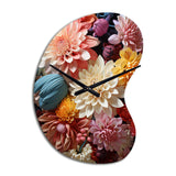 Mums Autumn Hues Showcases II - Asymmetric Metal Wall Clock