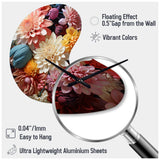 Mums Autumn Hues Showcases II - Asymmetric Metal Wall Clock