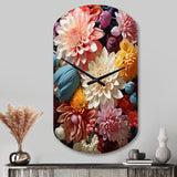 Mums Autumn Hues Showcases II - Asymmetric Metal Wall Clock