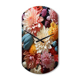 Mums Autumn Hues Showcases II - Asymmetric Metal Wall Clock