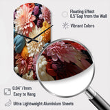 Mums Autumn Hues Showcases II - Asymmetric Metal Wall Clock