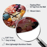 Mums Autumn Hues Showcases II - Asymmetric Metal Wall Clock