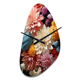 Mums Autumn Hues Showcases II - Asymmetric Metal Wall Clock