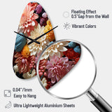 Mums Autumn Hues Showcases II - Asymmetric Metal Wall Clock