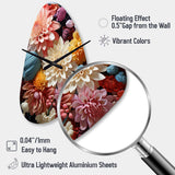 Mums Autumn Hues Showcases II - Asymmetric Metal Wall Clock