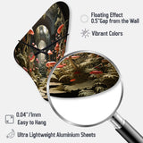 Mushroom The Secret Garden - Asymmetric Metal Wall Clock