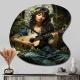 Music Celtic Melodies Emerald - Asymmetric Metal Wall Clock