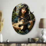 Music Celtic Melodies Emerald - Asymmetric Metal Wall Clock