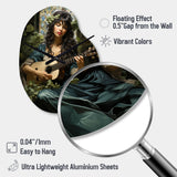 Music Celtic Melodies Emerald - Asymmetric Metal Wall Clock