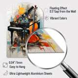 Music Dynamic Ballad Bold - Asymmetric Metal Wall Clock
