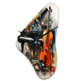 Music Dynamic Ballad Bold - Asymmetric Metal Wall Clock