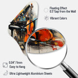 Music Dynamic Ballad Bold - Asymmetric Metal Wall Clock
