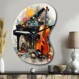 Music Dynamic Ballad Bold - Asymmetric Metal Wall Clock