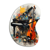 Music Dynamic Ballad Bold - Asymmetric Metal Wall Clock