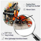 Music Dynamic Ballad Bold - Asymmetric Metal Wall Clock