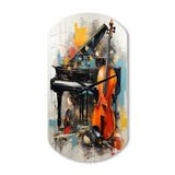 Music Dynamic Ballad Bold - Asymmetric Metal Wall Clock