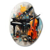 Music Dynamic Ballad Bold - Asymmetric Metal Wall Clock