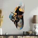 Music Expressive Verse Bold I - Asymmetric Metal Wall Clock