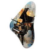 Music Expressive Verse Bold I - Asymmetric Metal Wall Clock