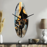 Music Expressive Verse Bold I - Asymmetric Metal Wall Clock