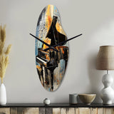 Music Expressive Verse Bold I - Asymmetric Metal Wall Clock