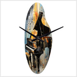 Music Expressive Verse Bold I - Asymmetric Metal Wall Clock