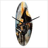 Music Expressive Verse Bold I - Asymmetric Metal Wall Clock