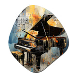 Music Expressive Verse Bold I - Asymmetric Metal Wall Clock