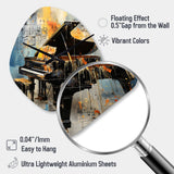Music Expressive Verse Bold I - Asymmetric Metal Wall Clock