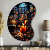 Music Jazz Fusion Vibrant - Asymmetric Metal Wall Clock