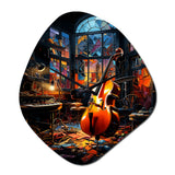 Music Jazz Fusion Vibrant - Asymmetric Metal Wall Clock