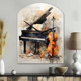 Music Melancholy Melodies Subdued - Asymmetric Metal Wall Clock