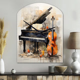 Music Melancholy Melodies Subdued - Asymmetric Metal Wall Clock