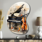 Music Melancholy Melodies Subdued - Asymmetric Metal Wall Clock