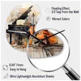 Music Melancholy Melodies Subdued - Asymmetric Metal Wall Clock