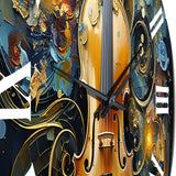 Music Symphonic Fusion Layers - Music Metal Wall Clock