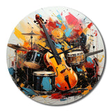 Music Vibrant Rhythms Bold - Music Metal Wall Clock