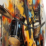 Music Vibrant Rhythms Bold - Music Metal Wall Clock