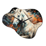Native Art The Spirit Horse II - Asymmetric Metal Wall Clock