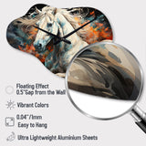 Native Art The Spirit Horse II - Asymmetric Metal Wall Clock