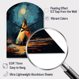 Native Tipi Journey Of The Tribes - Asymmetric Metal Wall Clock