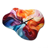 Opt Art Dynamic Chromatics - Asymmetric Metal Wall Clock