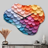 Opt Art Harmonious Spectrum II - Asymmetric Metal Wall Clock