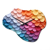Opt Art Harmonious Spectrum II - Asymmetric Metal Wall Clock