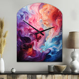 Opt Art Radiant Spectrum II - Asymmetric Metal Wall Clock