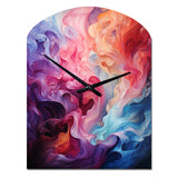Opt Art Radiant Spectrum II - Asymmetric Metal Wall Clock